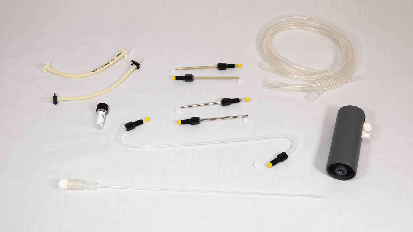 A collection of small items displayed prominently on a white background.