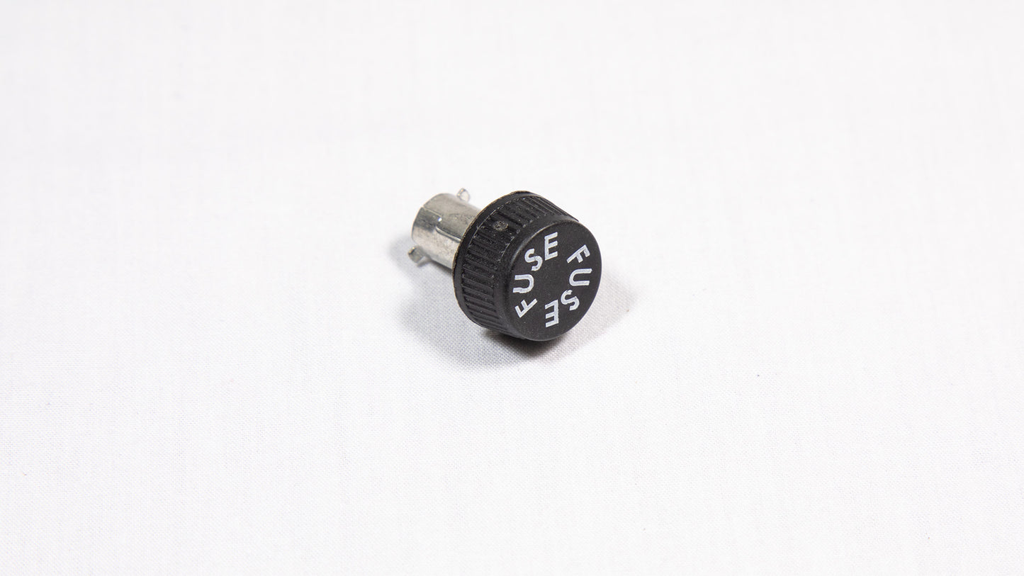 A black and stainless steel device featuring the letter "fuse" prominently displayed in the center.