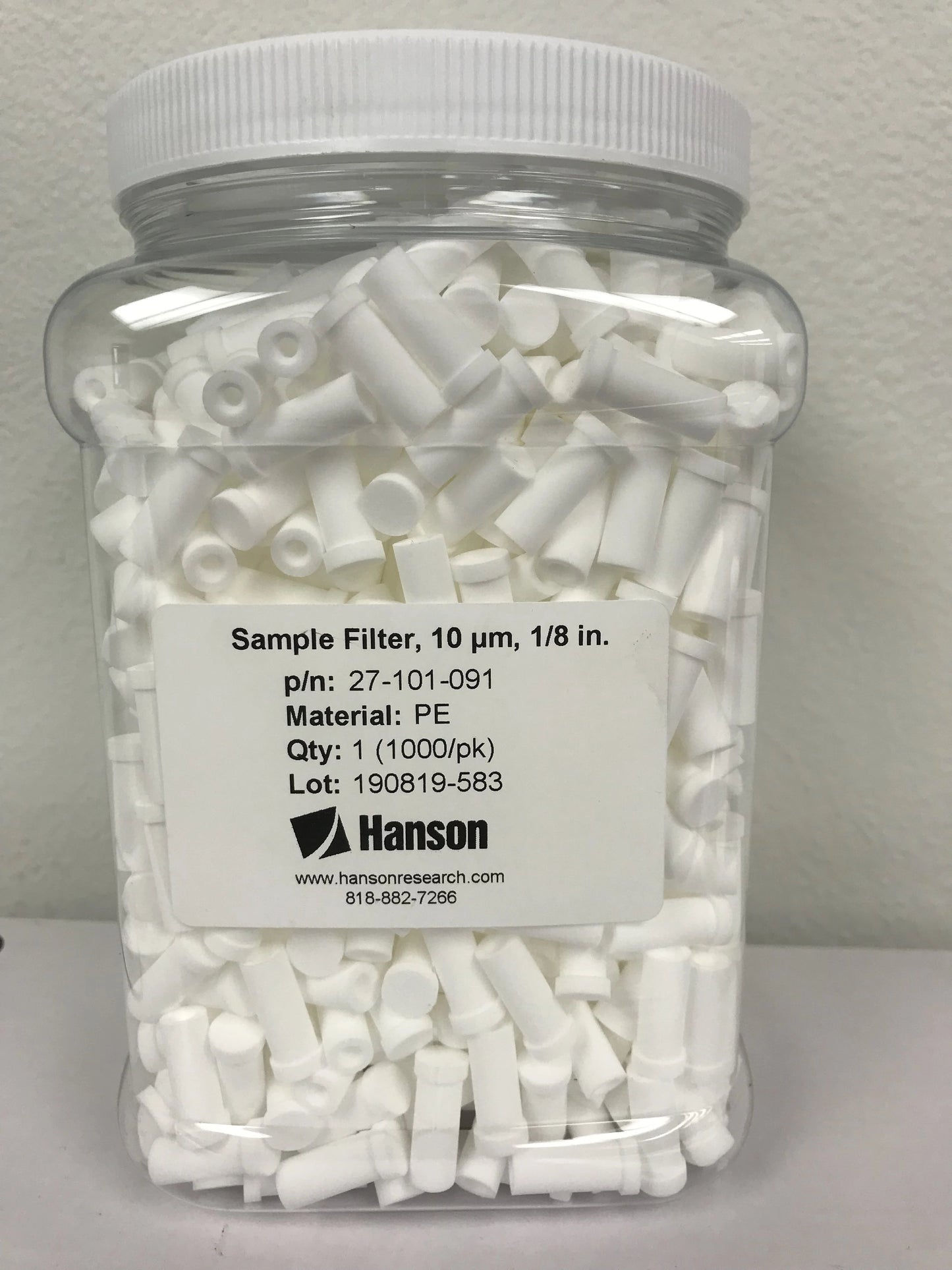 Container with 1000 filters.