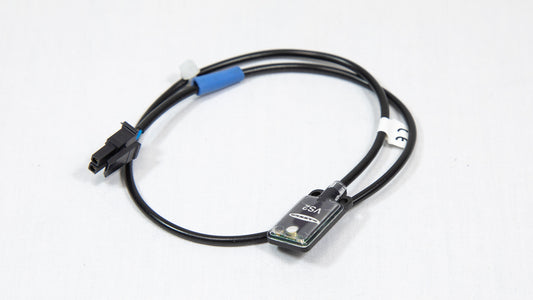 A black cable featuring a sensor at one end.