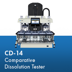 Comparative Dissolution Tester CD-14 with a blue background