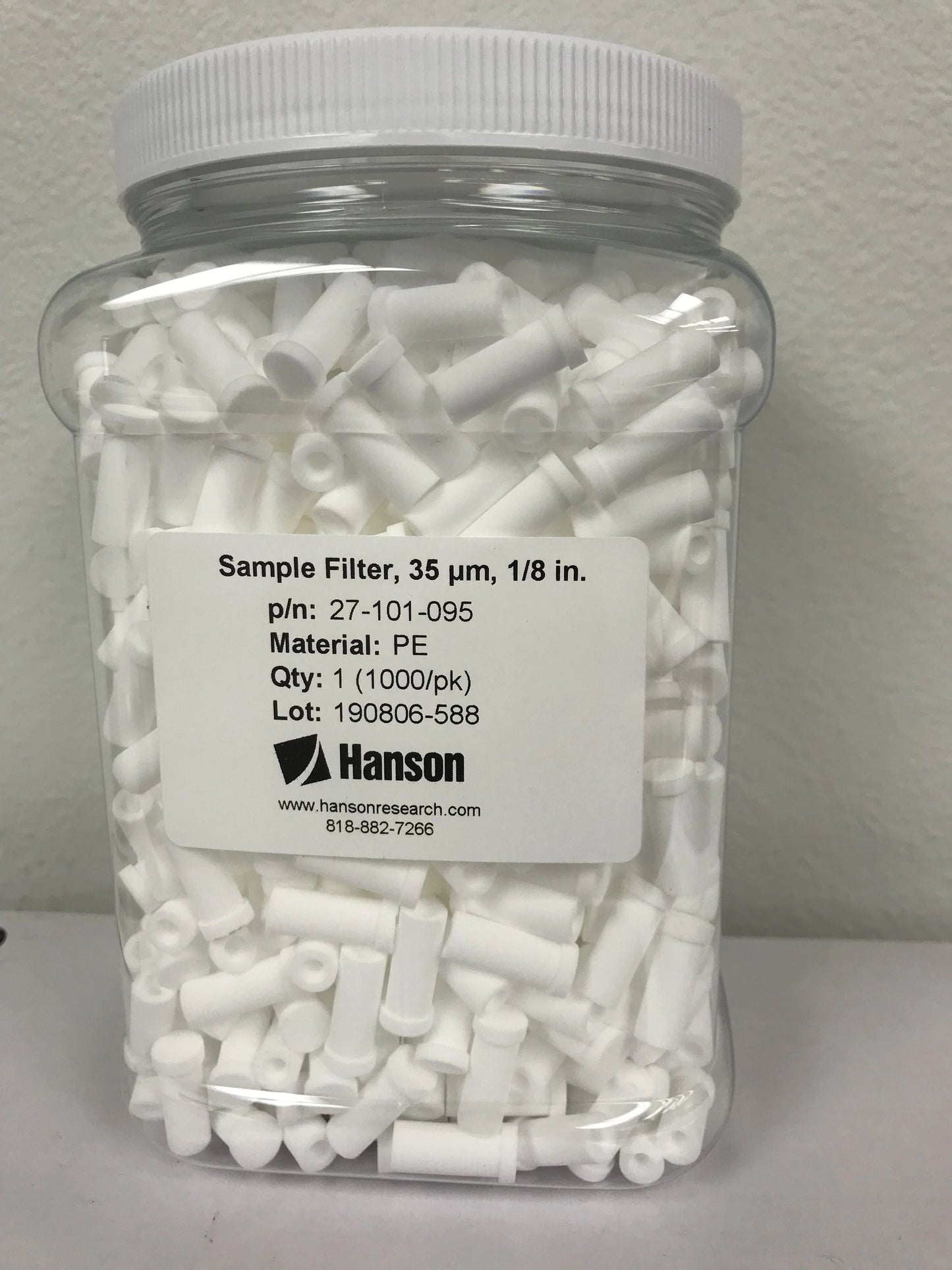 Container with 1,000 filters.