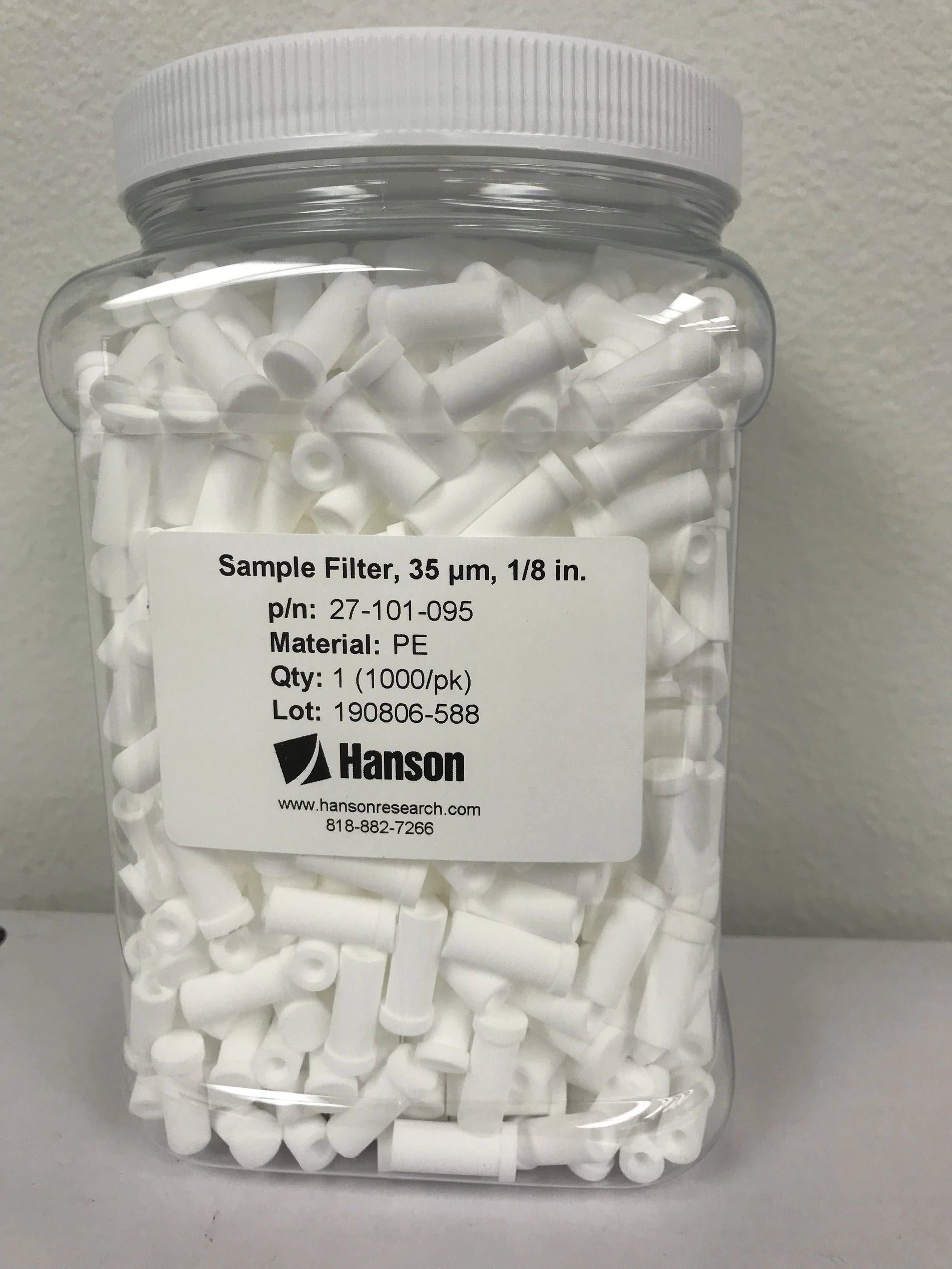 Container with 1,000 filters.