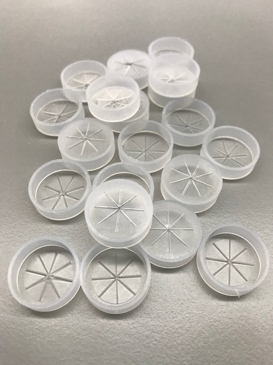 Set of plastic caps.