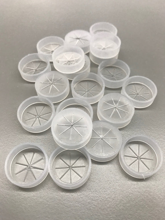 Set of plastic caps.