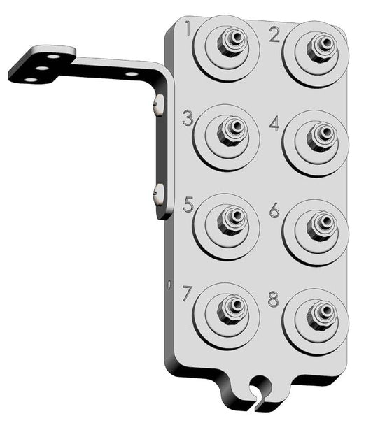 Block with 8 connection points.