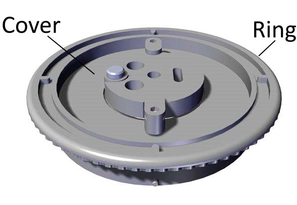 Round vessel cover