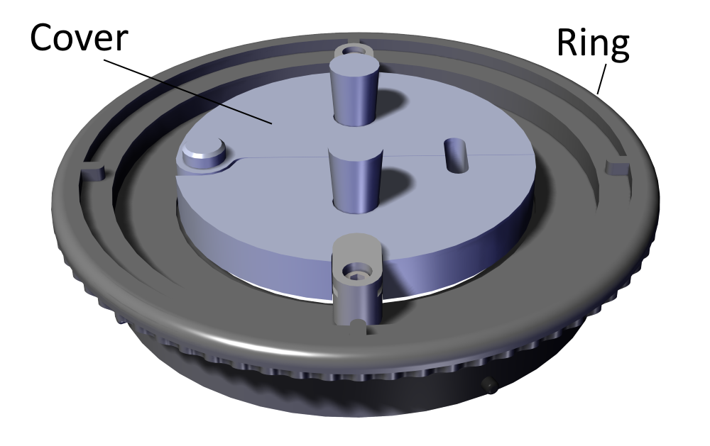 Round vessel cover