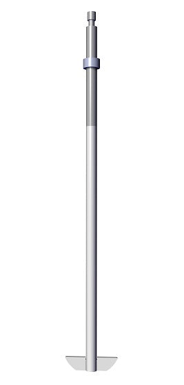 Cylinder with paddle on one end