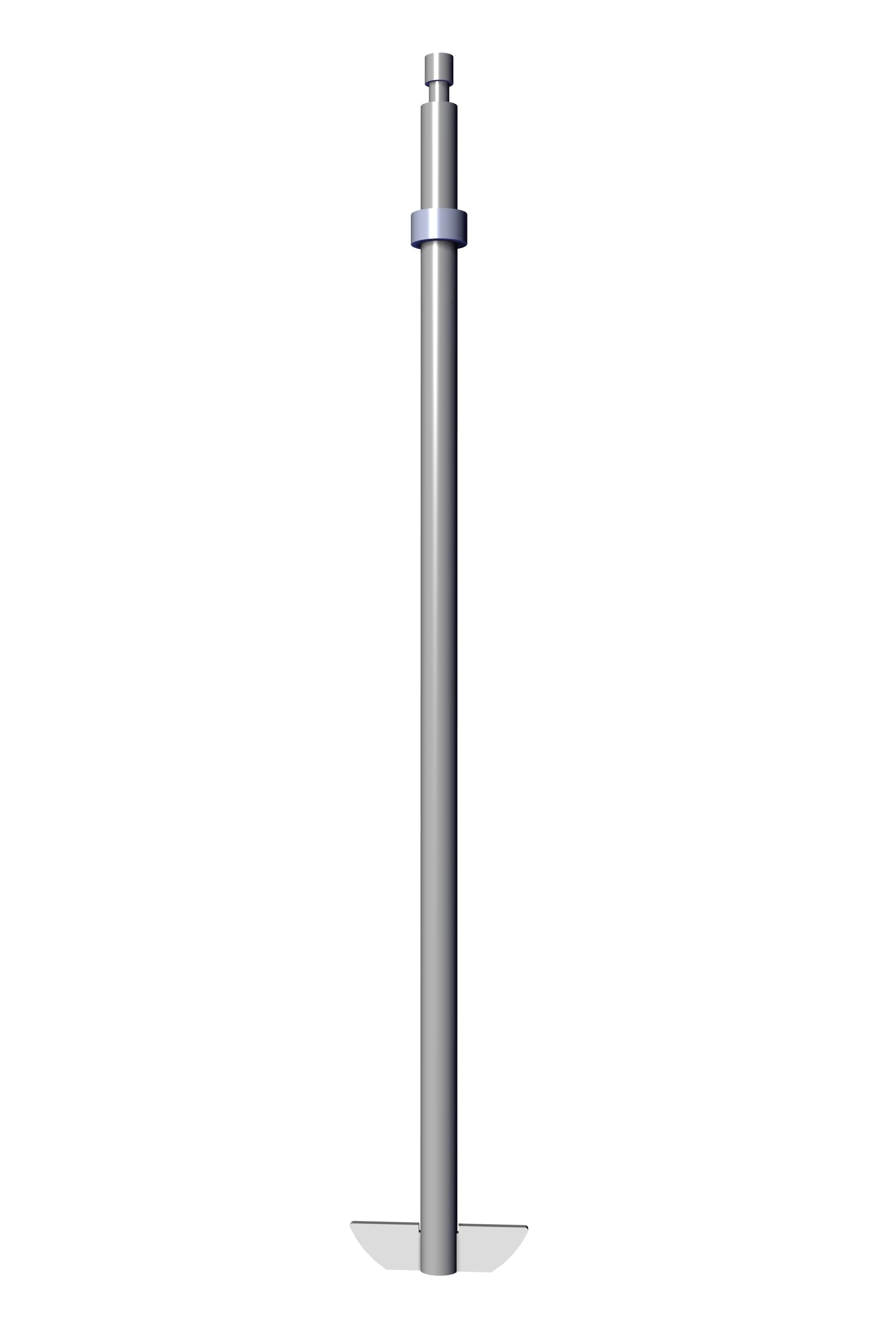 Cylinder with paddle on one end