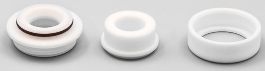 Three piece plastic cell cap.